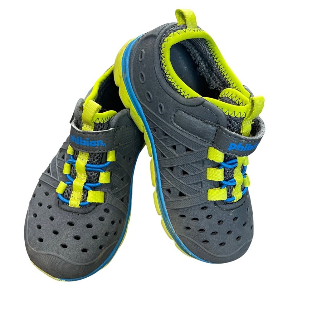 Stride Rite Made2Play Phibian Waterproof Shoes Sneakers Toddler Size 9 Gray